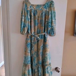 Vintage Toni Todd 70s boho floral dress